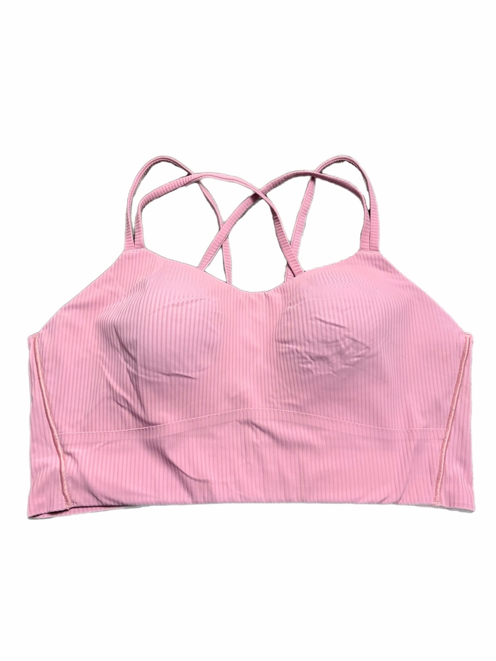 NWOT Lululemon Like a Cloud Ribbed Longline Bra *B/C Cup (Pink Tide) Size 10